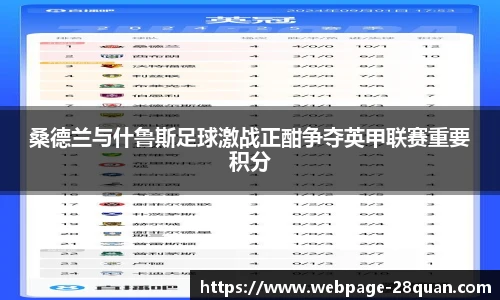 桑德兰与什鲁斯足球激战正酣争夺英甲联赛重要积分